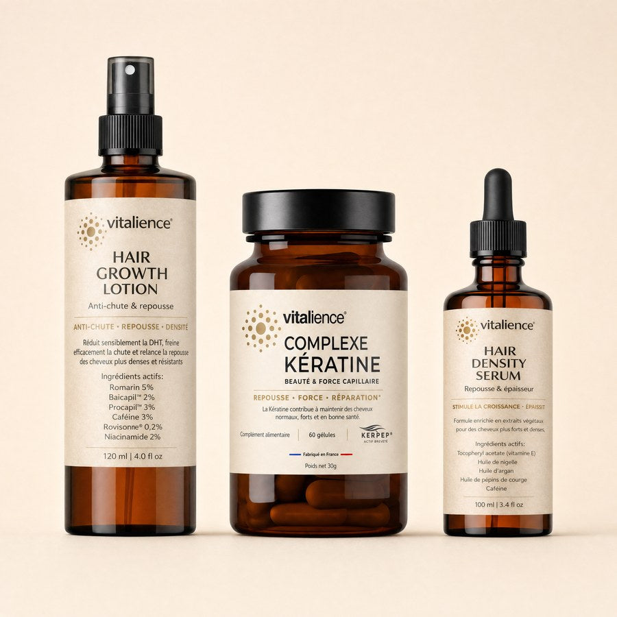 Trio de produits Vitalience anti-chute et repousse